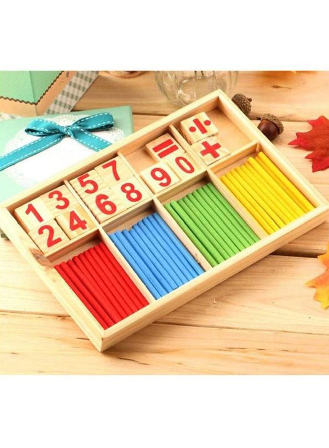 89-Piece Montessori Mathematical Intelligence Stick Preschool Educational Toy Set