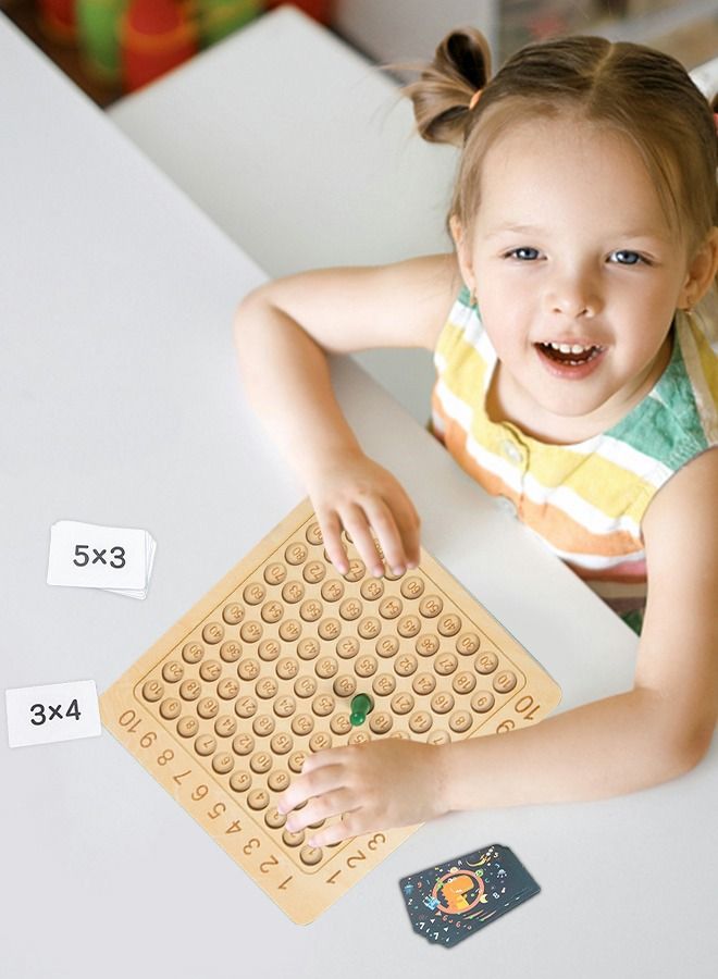 Wooden Children's Multiplication Board, Children's Learning Educational Toys, Montessori Toys, Children's Learning Competitive Games, Early Education Learning Toys, Mathematics Learning Toys