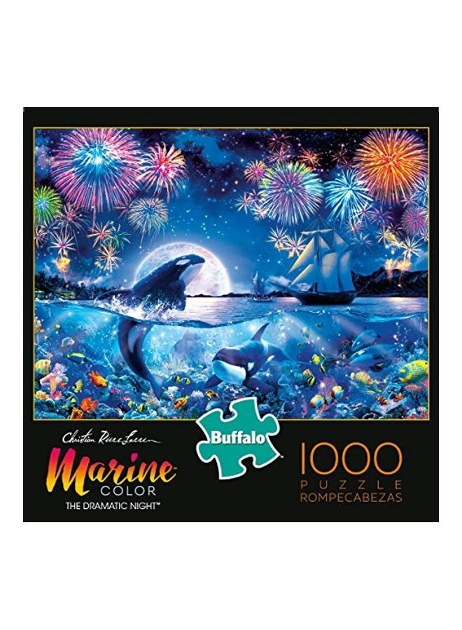 1000-Piece The Dramatic Night Jigsaw Puzzle 8x8x2inch