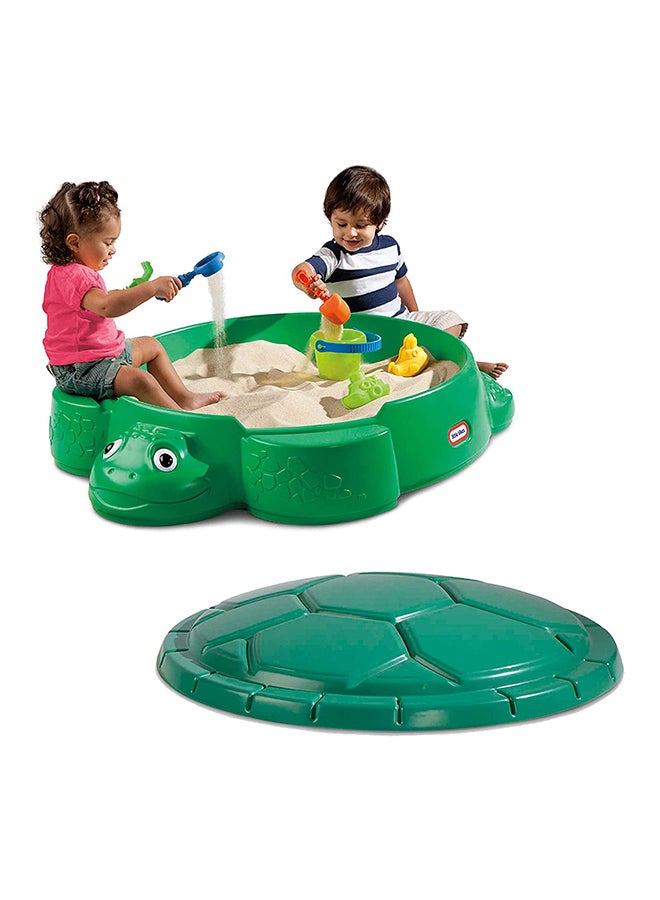 Classic Shape Lightweight Fantastic Sea Turtle Sandbox Summer Play Set For Kids 38.75x43.25x12inch