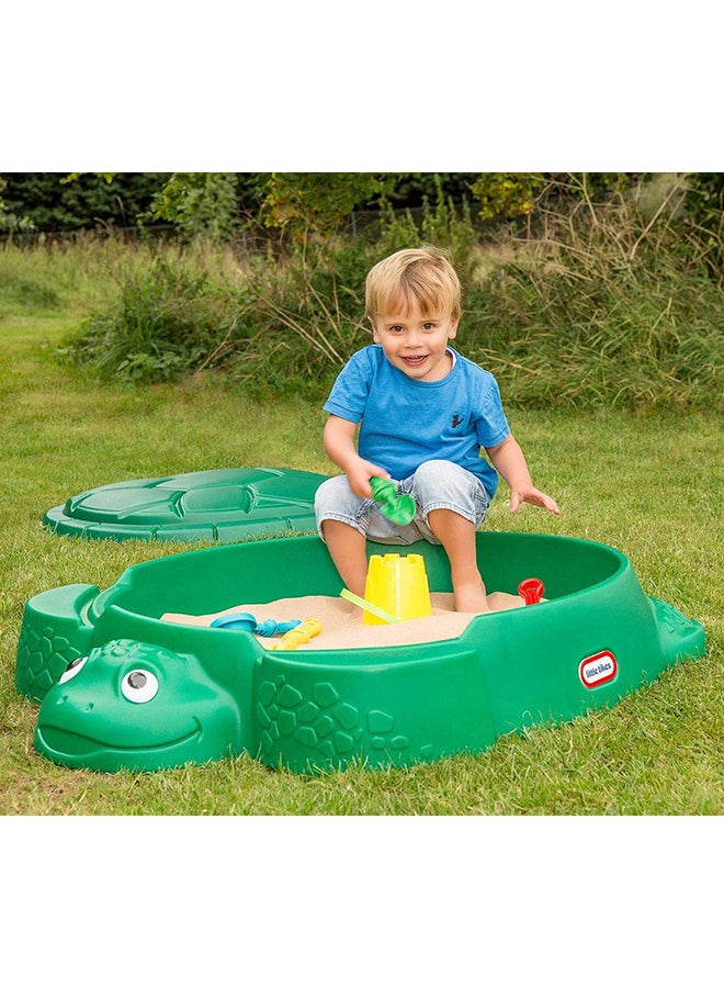 Classic Shape Lightweight Fantastic Sea Turtle Sandbox Summer Play Set For Kids 38.75x43.25x12inch