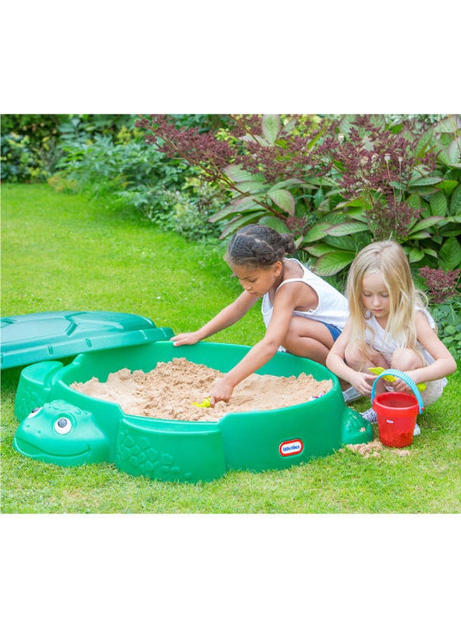 Classic Shape Lightweight Fantastic Sea Turtle Sandbox Summer Play Set For Kids 38.75x43.25x12inch