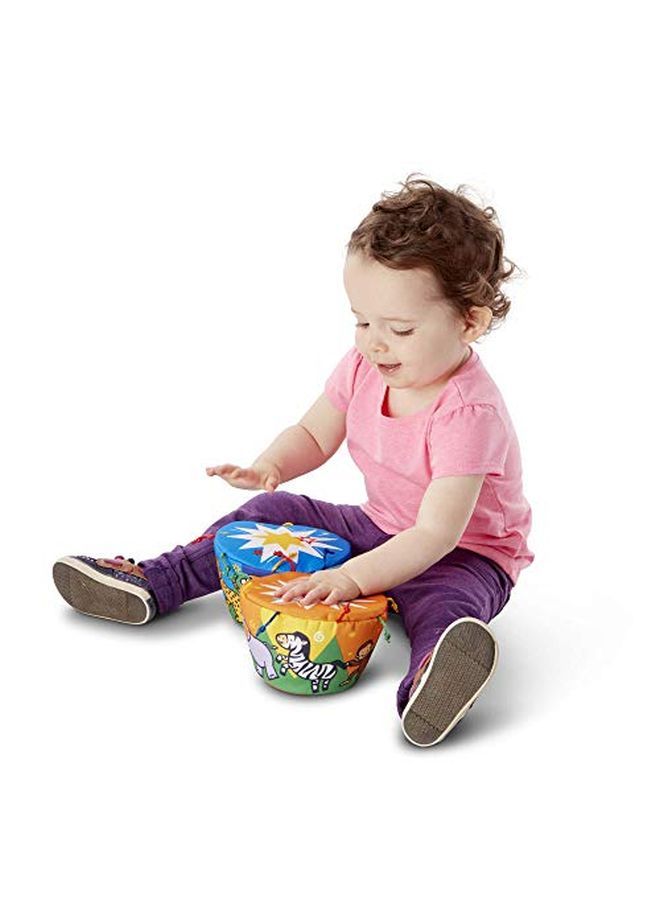 K'S Kids Bongo Drums Soft Musical Instrument Multicolor 1 Ea