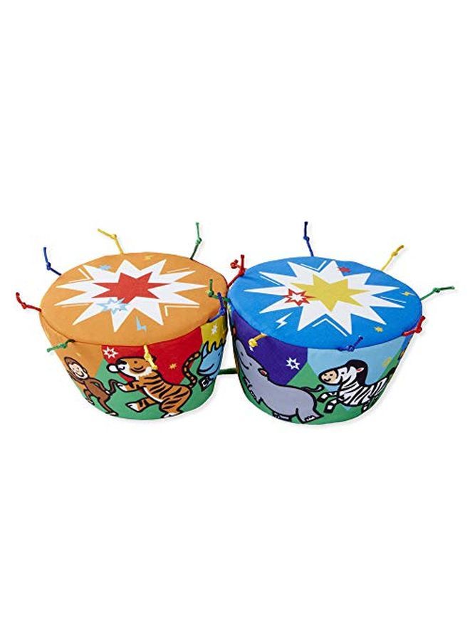 K'S Kids Bongo Drums Soft Musical Instrument Multicolor 1 Ea