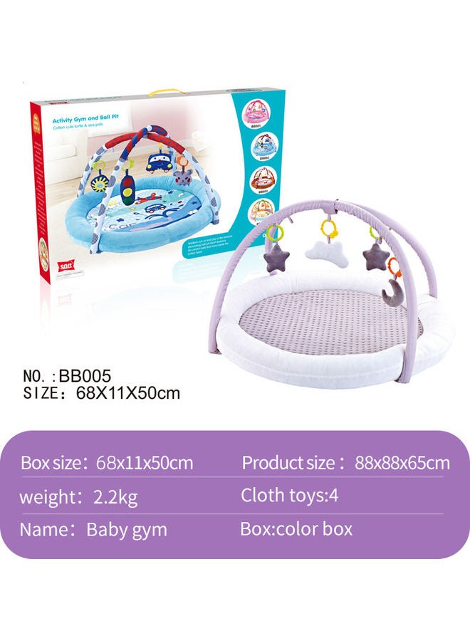 Baby Activity Mat Foldable Infant Gym Playmat With Crawling Blanket Play 88*88*65cm