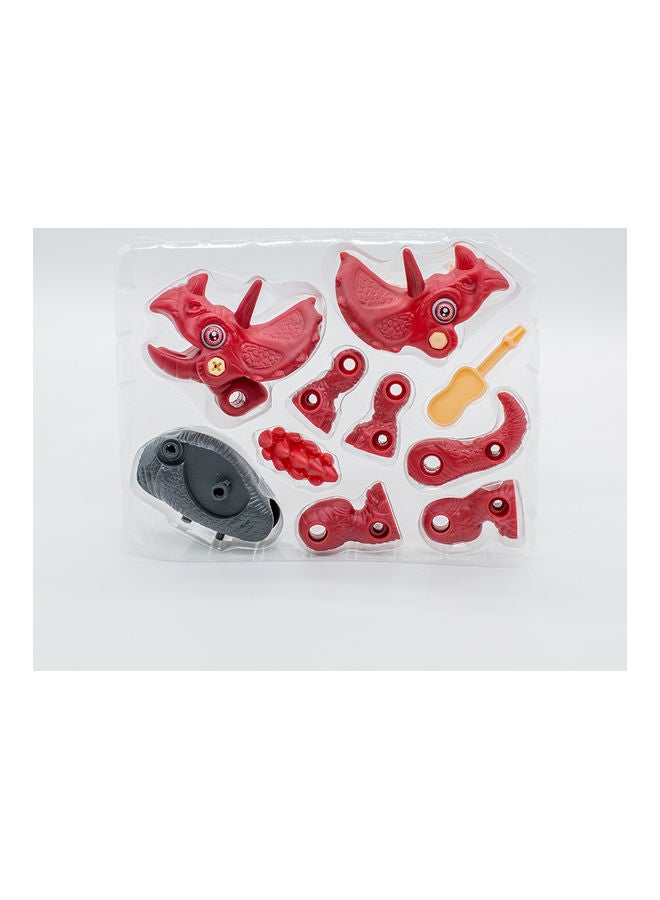 30 Piece Disassembling Dinosaur Triceratops 19.5 X 8 X 16cm