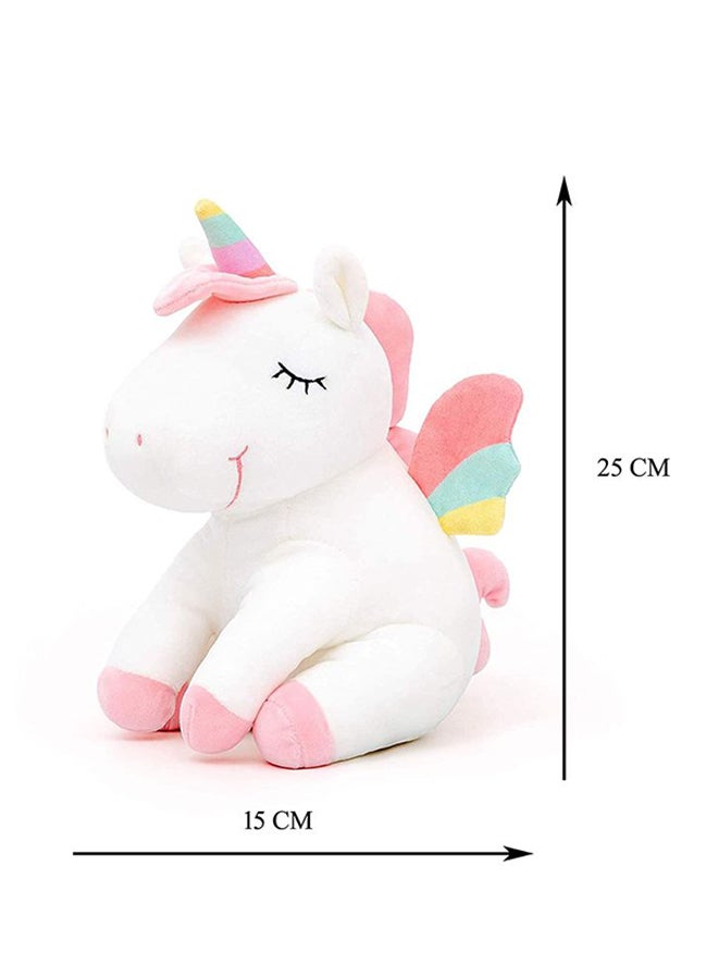 Unicorn Soft Rainbow Glowing Wings Toy 25cm