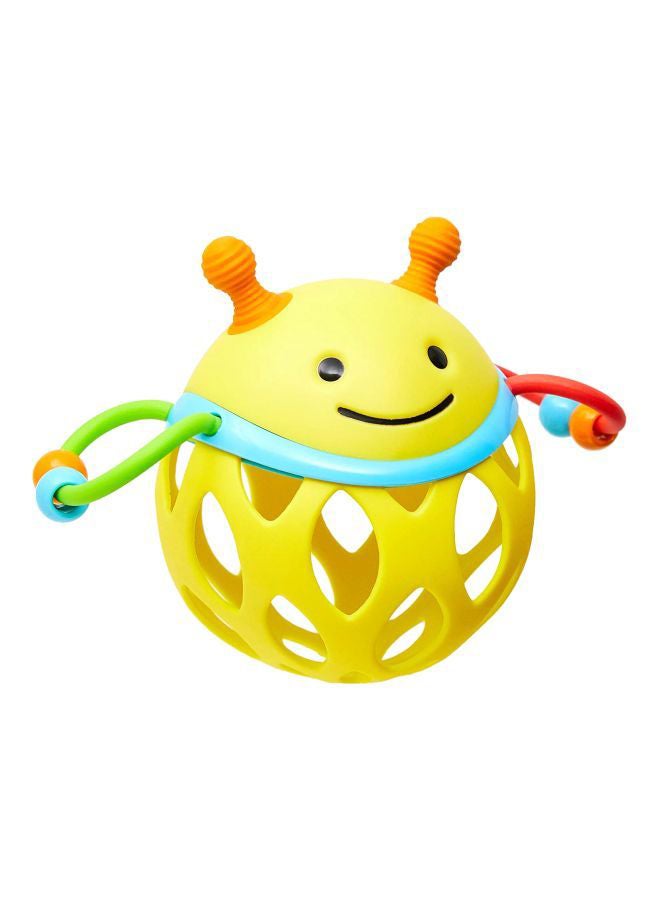 Explore And Roll Around Bee Rattle Toy, BPA And Phthalate Free- Multicolour- 303102 16.54x8.89x12.07cm