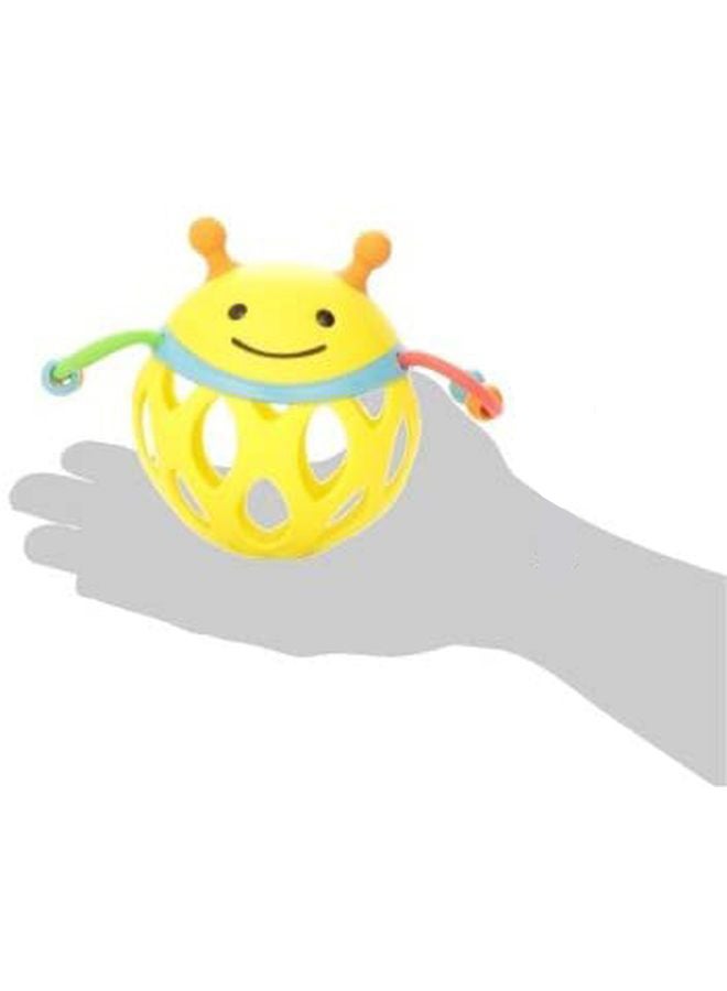 Explore And Roll Around Bee Rattle Toy, BPA And Phthalate Free- Multicolour- 303102 16.54x8.89x12.07cm