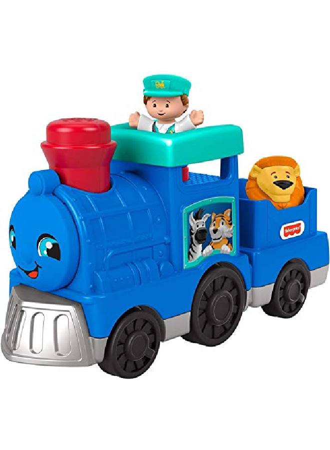 Fisherprice Little People Animal Train, Pushalong Musical Toy For Toddlers And Preschool Kids Ages 15 Years