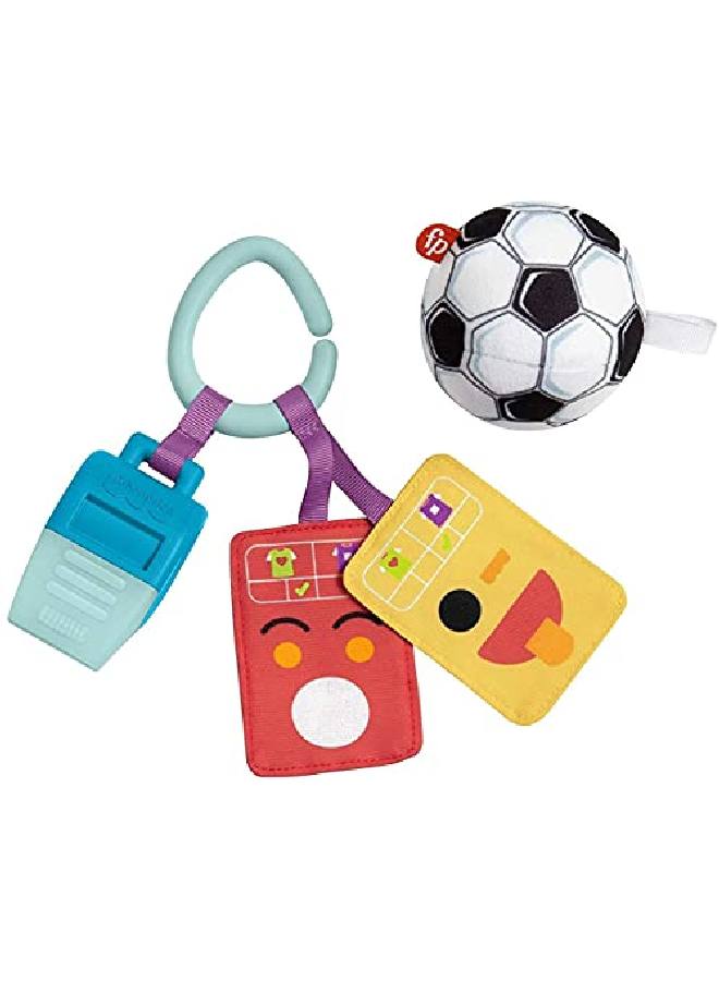 Just For Kicks Gift Set 3 Soccerthemed Infant Activity Toys For Newborn Babies From Birth & Up Multi