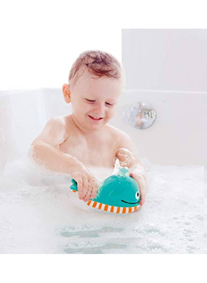 Bubble Blowing Whale ; Baby Squirt Toy For Bath Time Play Blue L 5.7 W 3.5 H 3.5 Inch