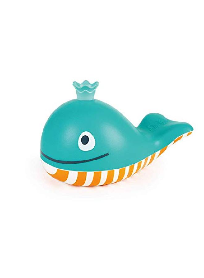 Bubble Blowing Whale ; Baby Squirt Toy For Bath Time Play Blue L 5.7 W 3.5 H 3.5 Inch