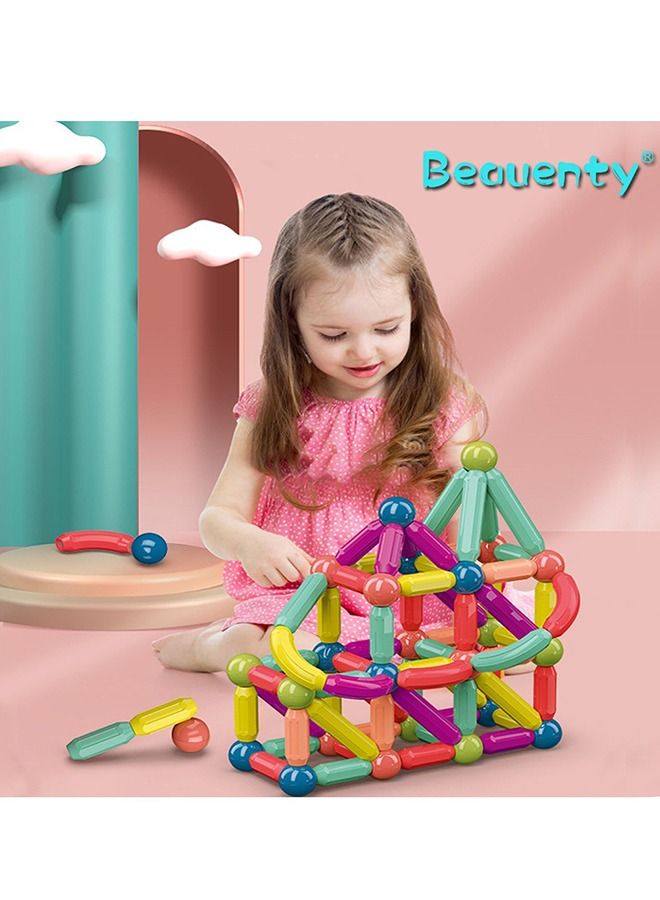 42-Piece Magnetic Rods and Balls Building Block Set