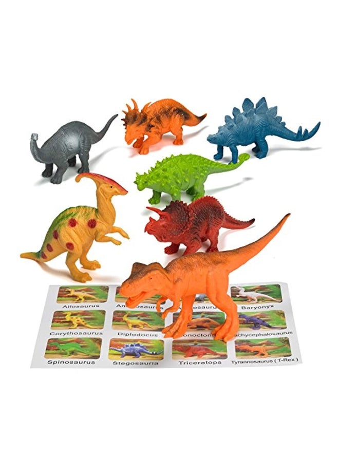 12-Piece Dinosaur Figure Set Pr-2001 7inch