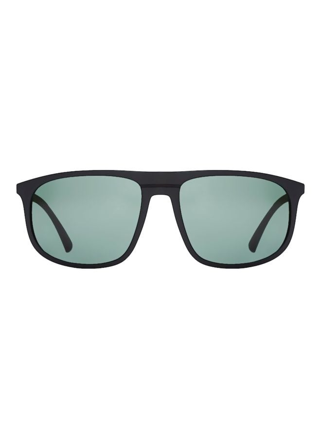 Men's UV-Protection Rectangular Sunglasses - Lens Size: 59 mm
