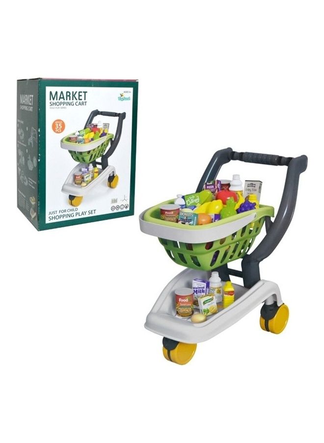 Role Supermarket Shopping Cart Play Set