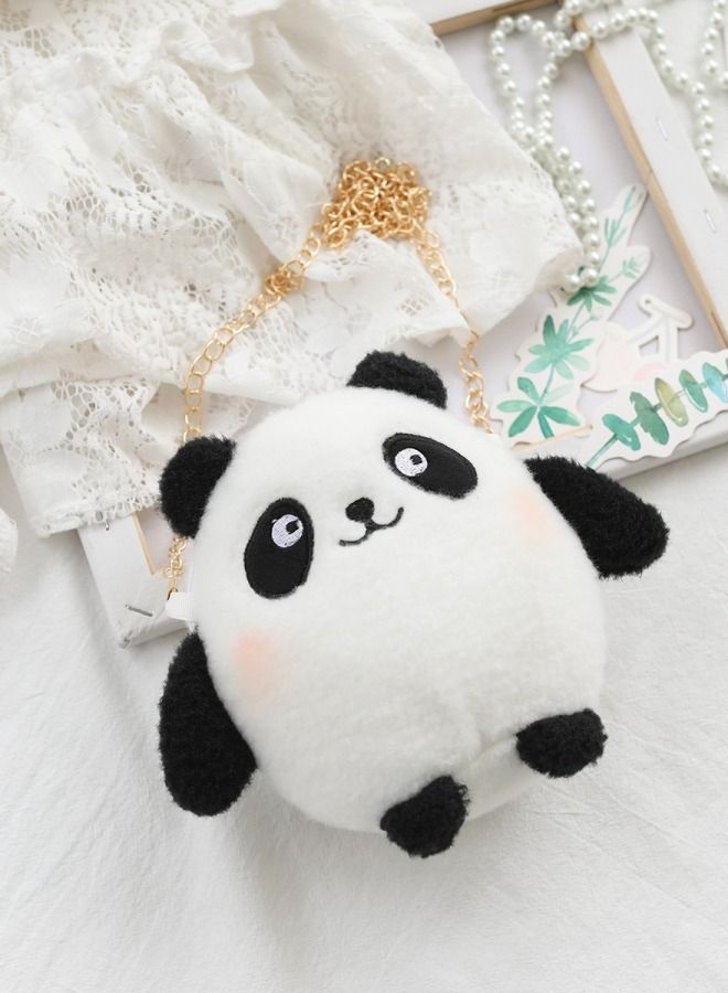 Plush toy panda cute doll backpack