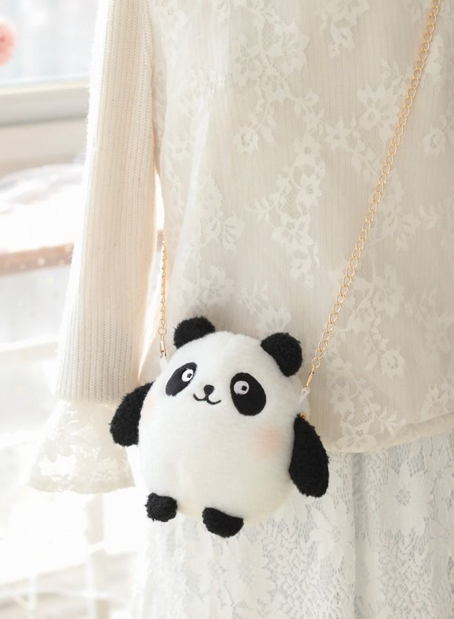 Plush toy panda cute doll backpack