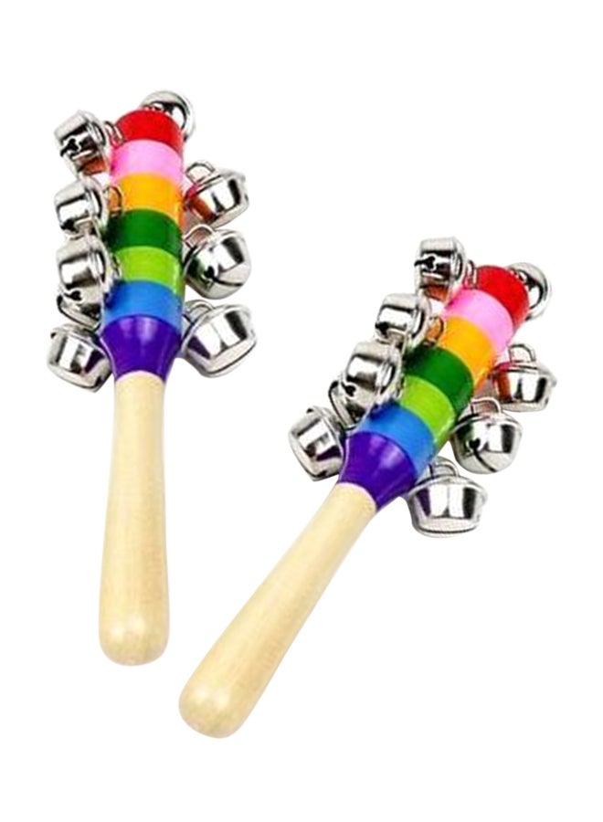 Pack Of 2 Rainbow Pram Crib Toy 18x6cm