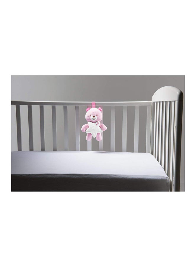 First Dreams Cot Panel Goodnight Bear 0M+, Pink