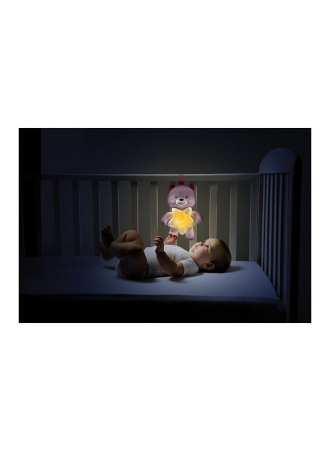 First Dreams Cot Panel Goodnight Bear 0M+, Pink