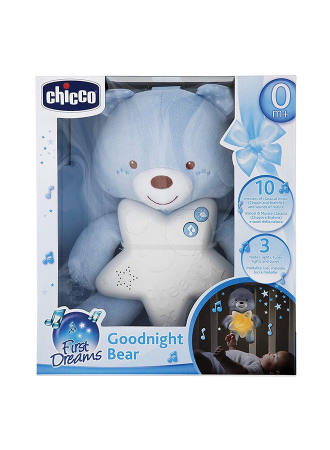 First Dreams Cot Panel Goodnight Bear 0M+, Blue 15x10x24cm