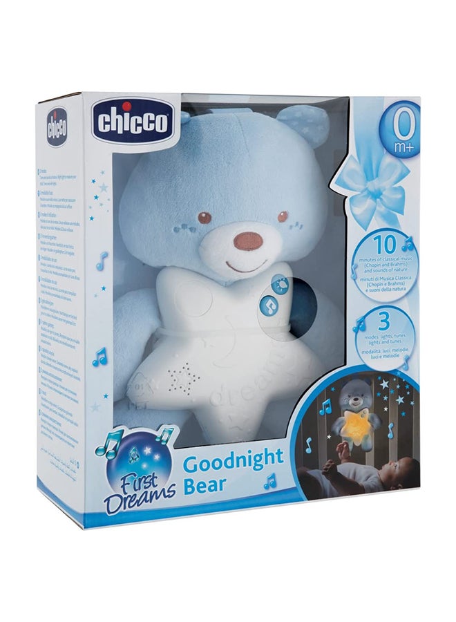 First Dreams Cot Panel Goodnight Bear 0M+, Blue 15x10x24cm