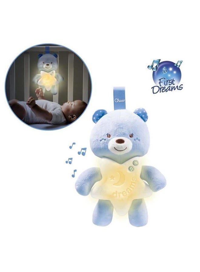 First Dreams Cot Panel Goodnight Bear 0M+, Blue 15x10x24cm