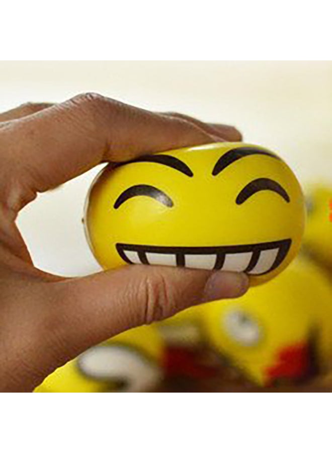 Liberty Imports Set of 24 Face Emoji Stress Balls Bulk - Soft Foam Stress Ball Squeeze Toys for Kids (3 inches)