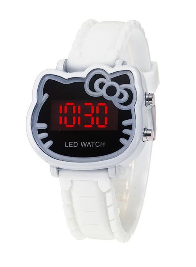 Lovely Cartoon Cat Shape Electronic Watch