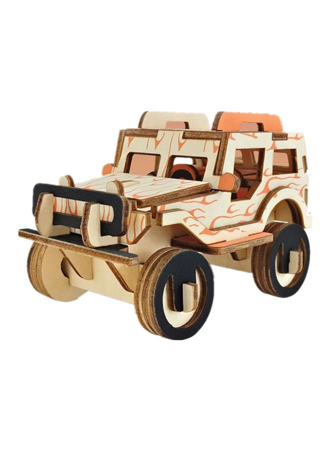 Military Jeep Model 3D Puzzle 12.4x4.5x7.7cm