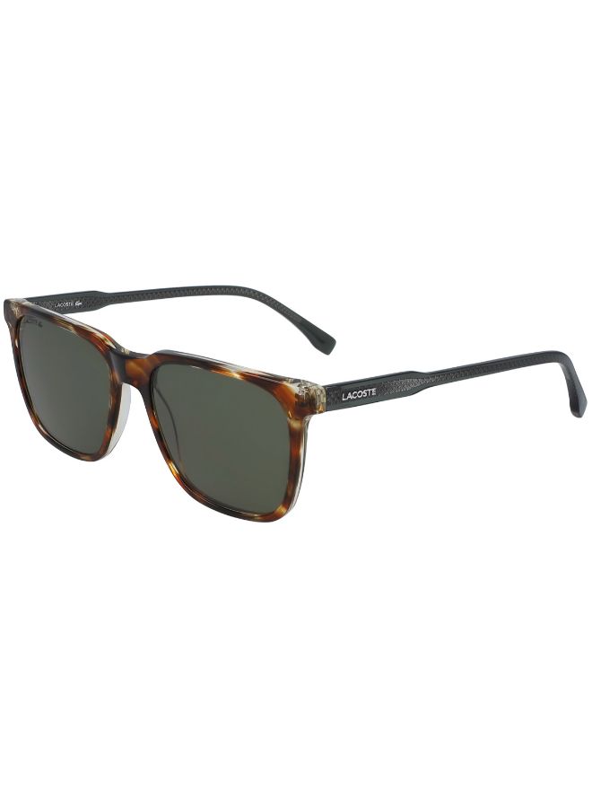 Men's Full Rimmed Modified Rectangular Frame Sunglasses - Lens Size: 54 mm