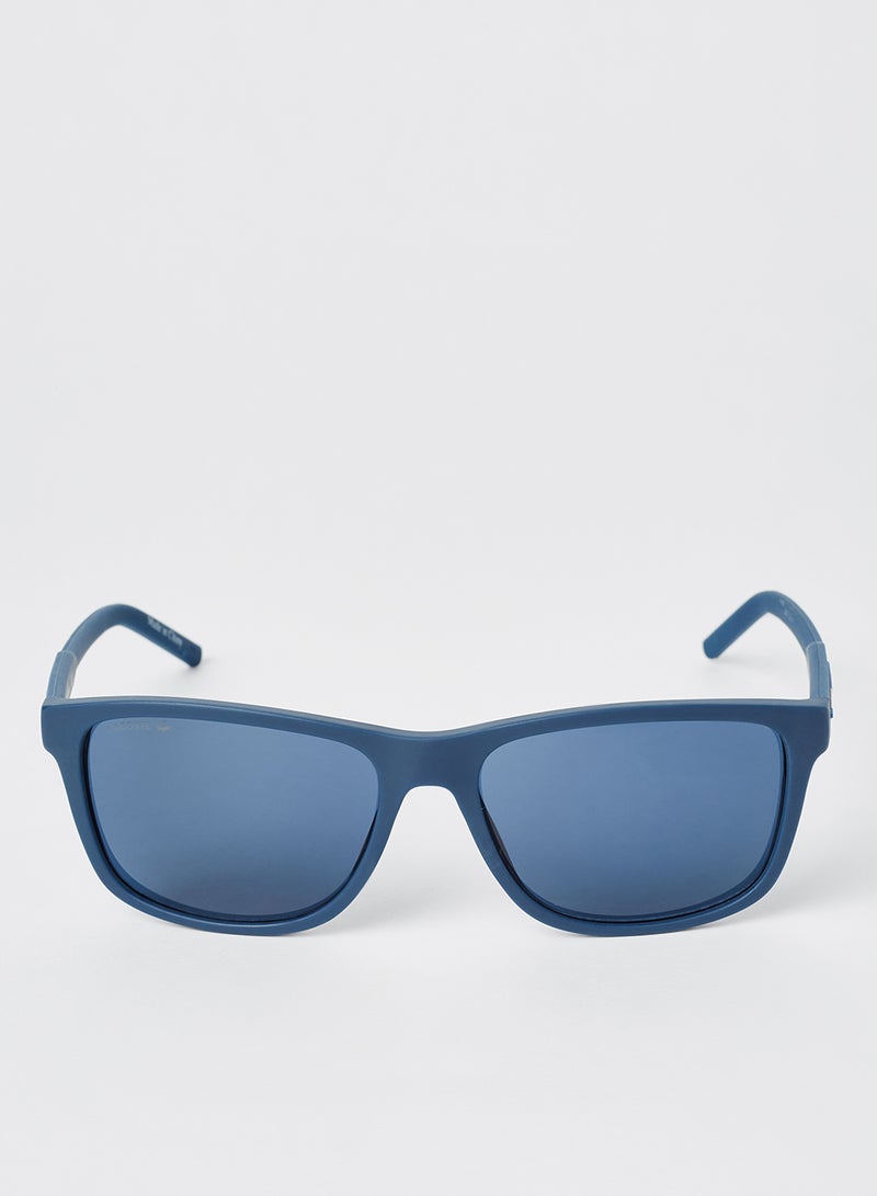 Full Rimmed Modified Rectangular Frame Sunglasses - Lens Size: 56 mm