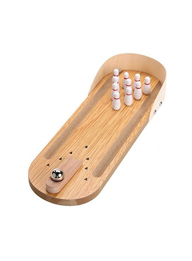 Wooden Mini Desktop Bowling Parent-Child Interactive Casual Game Toys