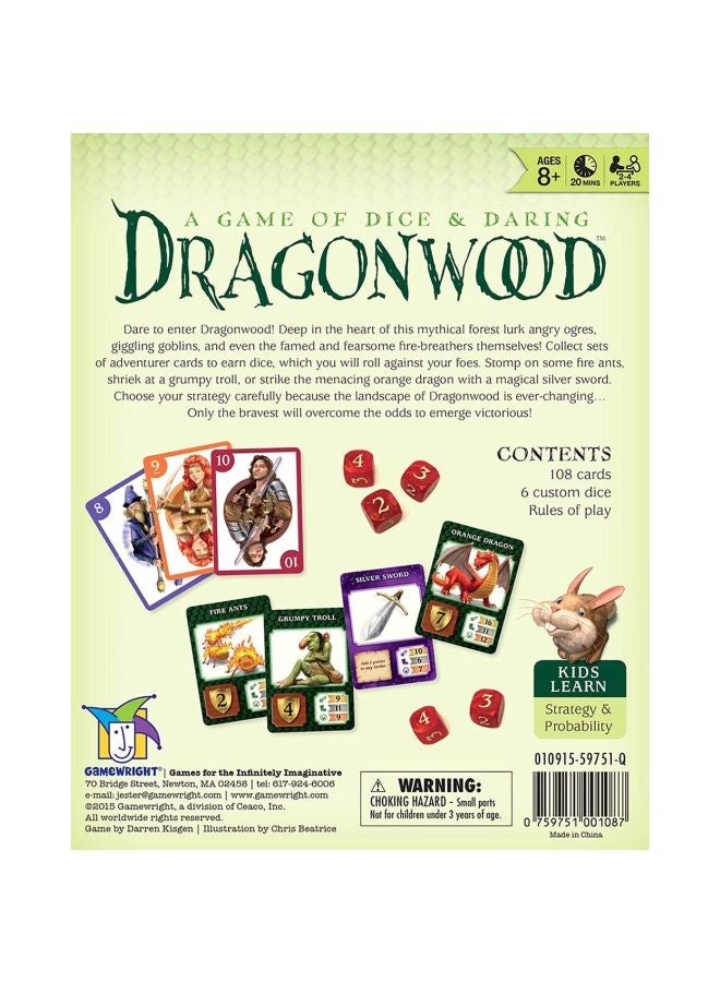 Dragonwood A Game Of Dice And Daring Board Game