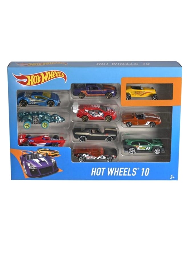 10-Piece Race Car Model Set