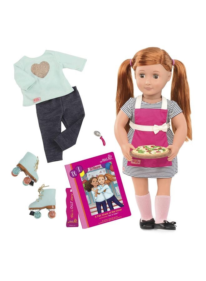 Deluxe Noa Diner Doll With Book