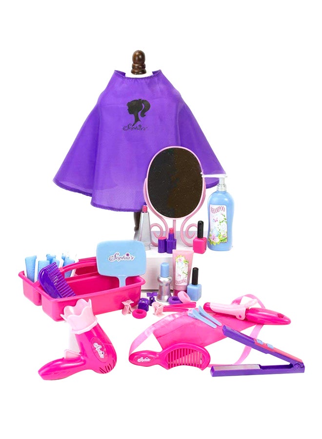 34-Piece Hair Salon Dolls Set