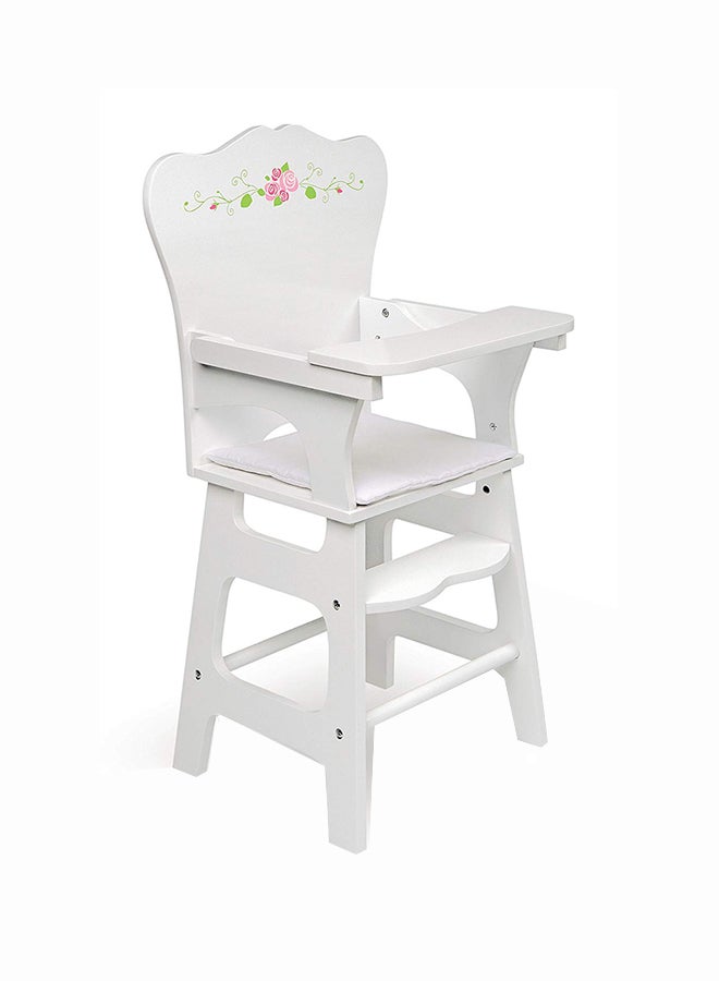 Padded Seat Doll High Chair