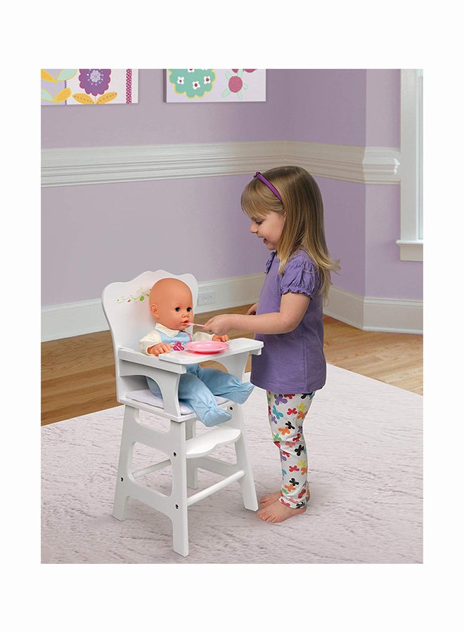 Padded Seat Doll High Chair