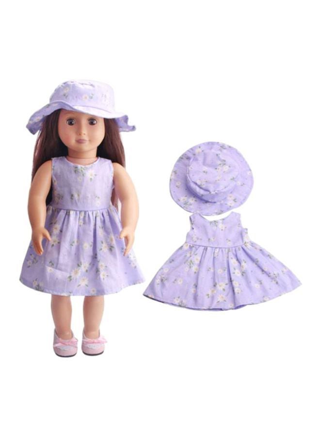 18-Inch Cute American Girl Fashion Doll Dresses With 50'S Style Prom Dress