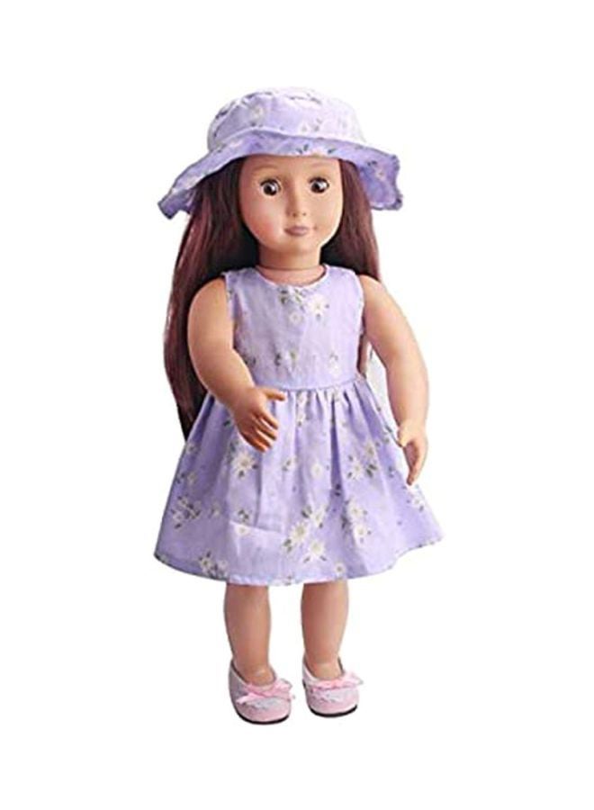 18-Inch Cute American Girl Fashion Doll Dresses With 50'S Style Prom Dress