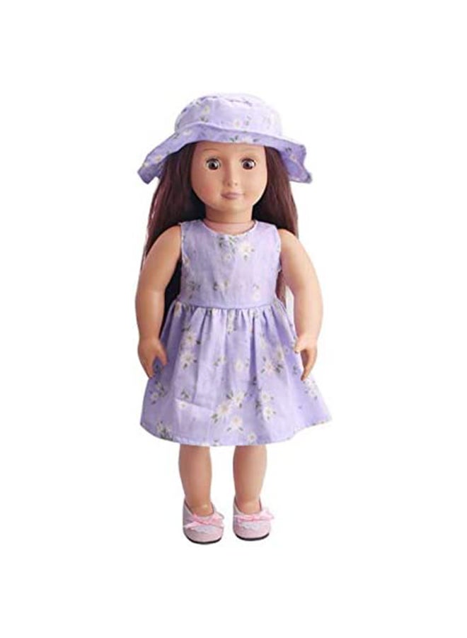 18-Inch Cute American Girl Fashion Doll Dresses With 50'S Style Prom Dress