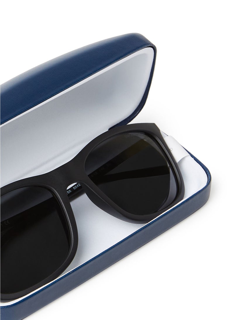 Men's Full-Rim Metal Modified Rectangle Sunglasses - Lens Size: 52 mm
