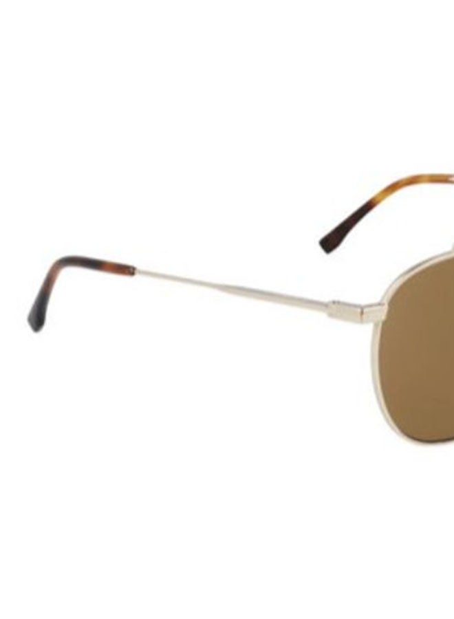 Men's Full-Rim Metal Round Sunglasses - Lens Size: 53 mm