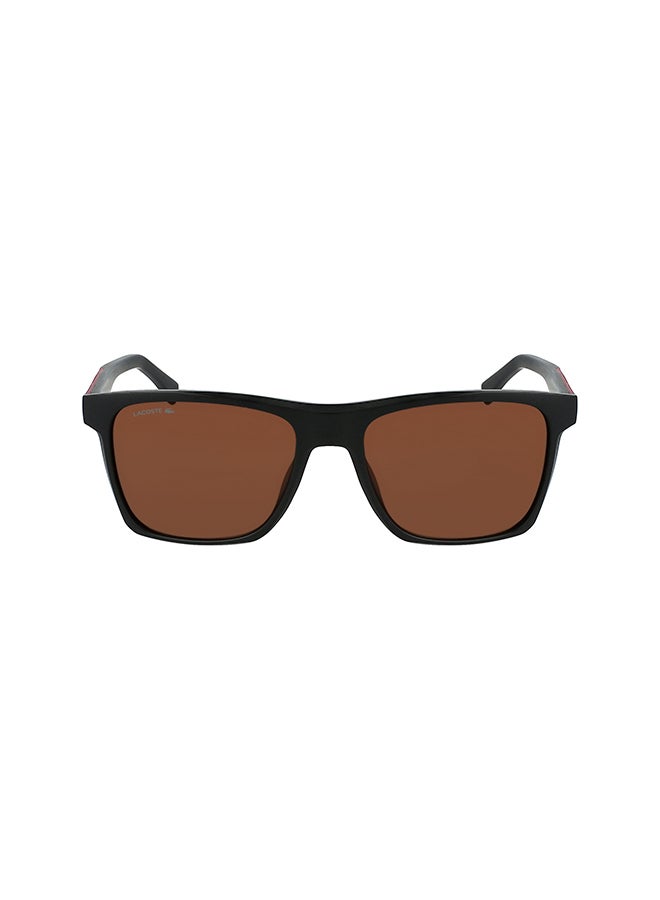 Men's Fullrim Injected Modified Rectangle Sunglasses - Lens Size: 56 mm