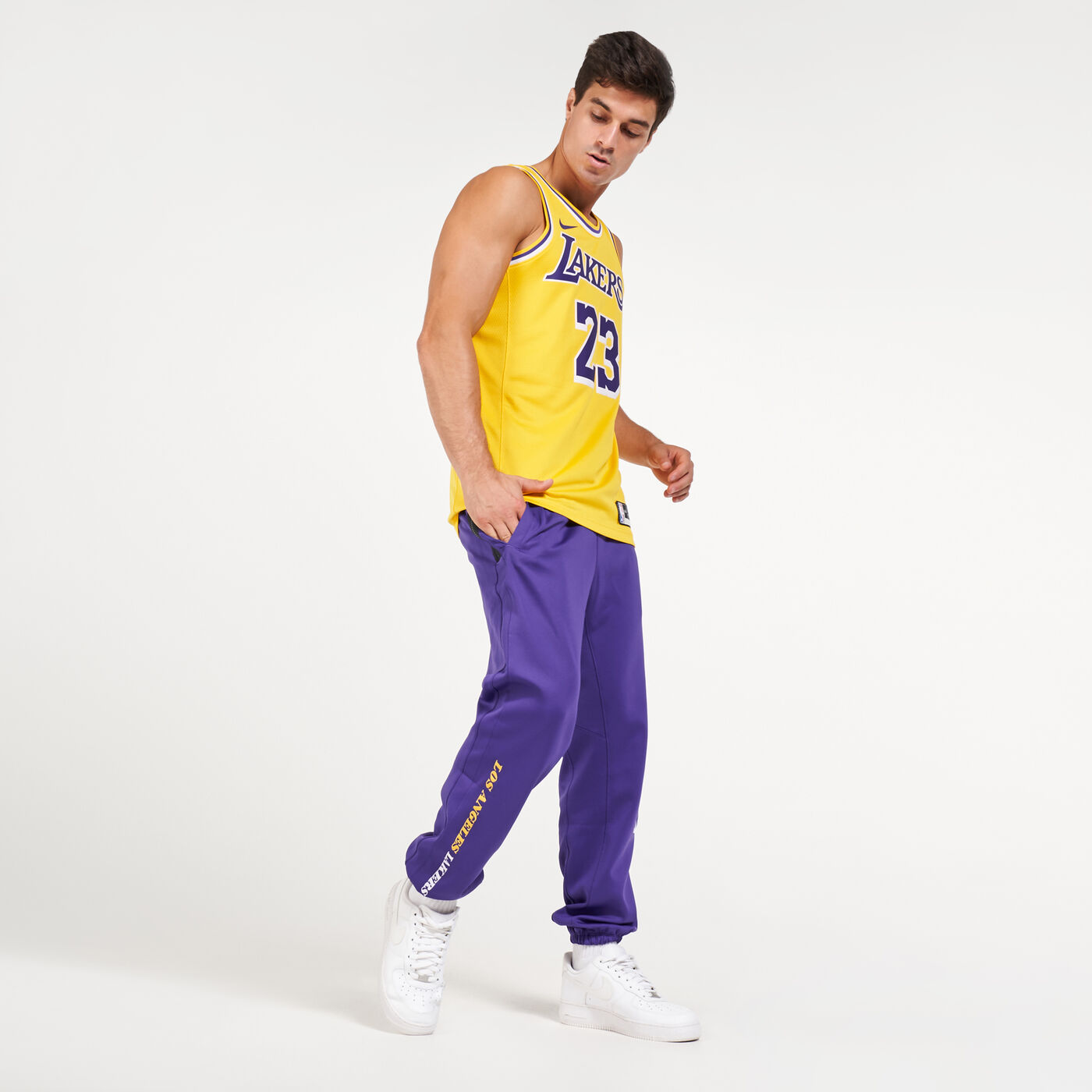 Men's NBA Los Angeles Lakers Showtime Therma Flex Pants