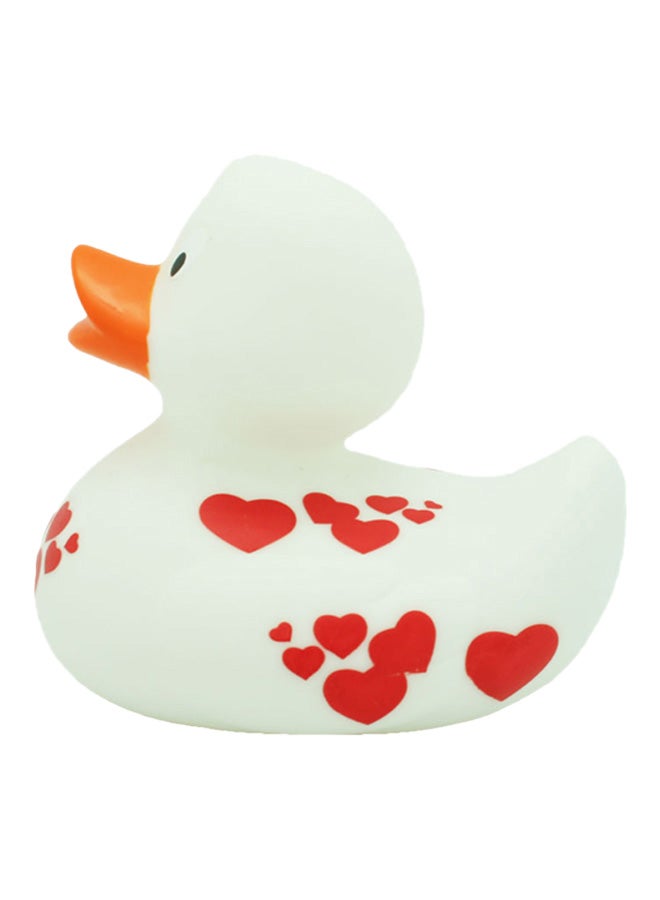 Heart Printed Duck Bath Toy
