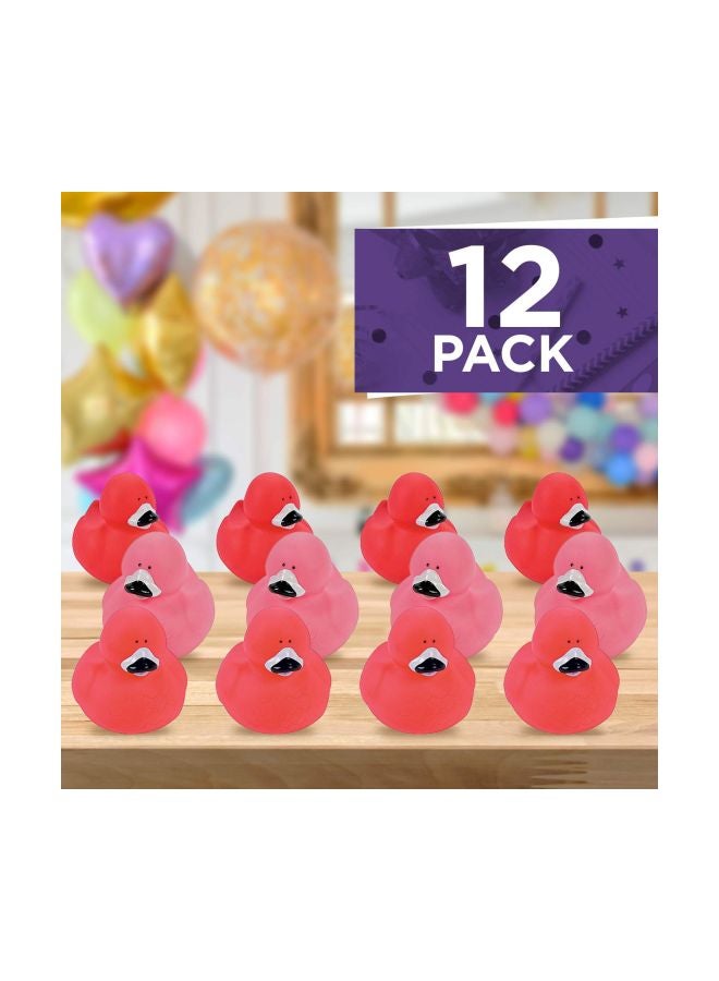 12-Piece Flamingo Rubber Duckies Set SG_B007D57P0I_US 2inch